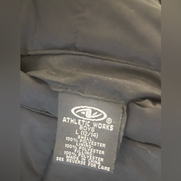 Athletic Works Boys Large reversible puffer winter jacket -New like condition - Picture 5 of 5